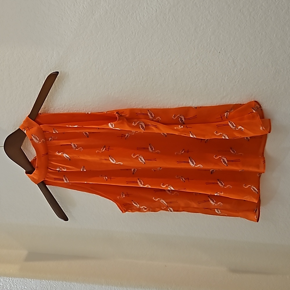 Orange, XS, BCX high necked sleevless blouse
